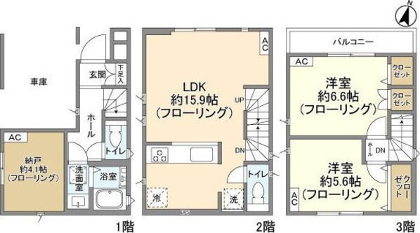 Ｋｏｌｅｔ竹ノ塚＃０７の物件間取画像